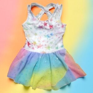 ZACLOTRE Rainbow Starry Ballerina Dress. Size 6/7. EXCELLENT CONDITION!